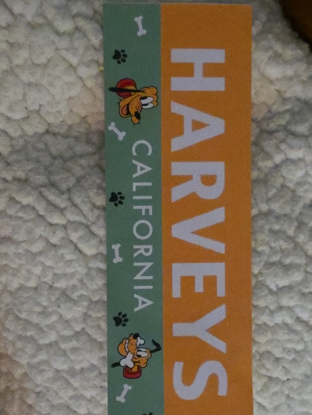 Harveys Orange & Green Disney Pluto Strap with Bold HARVEYS Logo